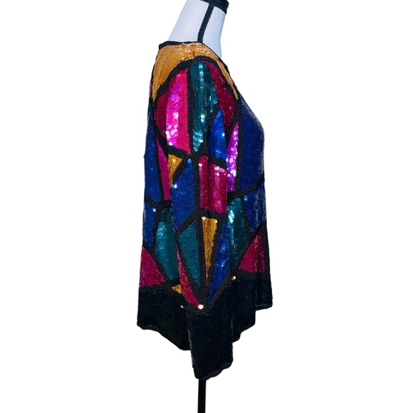 Scarlet Page custom vintage sequin top - Picture 4 of 5